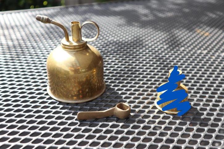 koperen items plantenspuit oliepot oliekannetje sleutel, Antiek en Kunst, Antiek | Koper en Brons, Koper, Ophalen of Verzenden