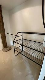Kledingrek zwart voor schuine wand met hanggedeelte, Huis en Inrichting, Ophalen, Zo goed als nieuw