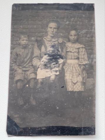 Antieke Daguerre Foto Familie €22! beschikbaar voor biedingen
