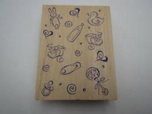 NIEUW! houten stempel (thema: BABY), Hobby en Vrije tijd, Knutselen, Nieuw, Materiaal, Ophalen of Verzenden