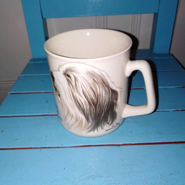 Mokken met honden print 7 stuks - Animal Prints, Verzamelen, Dierenverzamelingen, Zo goed als nieuw, Overige typen, Hond of Kat