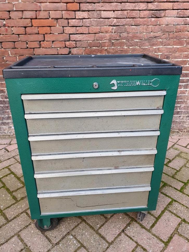 Stahlwille gereedschapswagen TCS inlays gevuld met 6 laden, Auto diversen, Autogereedschap, Gebruikt, Ophalen