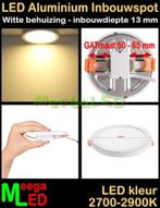 LED keuken inbouw renovatie spot panel Rond wit 6 Watt WW, LEDinbouwspot, Metaal of Aluminium, Ophalen of Verzenden, Plafondspot of Wandspot