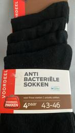 Herensokken, maat 43-46, 8 paar, anti bacterieel, NIEUW, Ophalen of Verzenden, Nieuw, Maat 43 t/m 46, Zwart