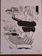 Originele tekening van politiek cartoonist Adriaan Meyer, Ophalen of Verzenden