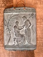 Plaquette wand bord Hippocrates grieks mythologie basrelief, Ophalen of Verzenden