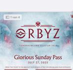 W2 Tomorrowland zondag ticket 2x, Tickets en Kaartjes, Twee personen
