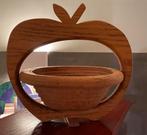 Vintage Houten Appel Mandje, Gebruikt, Mand, Ophalen of Verzenden, Overige vormen
