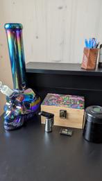 Iriserende schedel bong, Antiek en Kunst, Antiek | Glas en Kristal, Ophalen