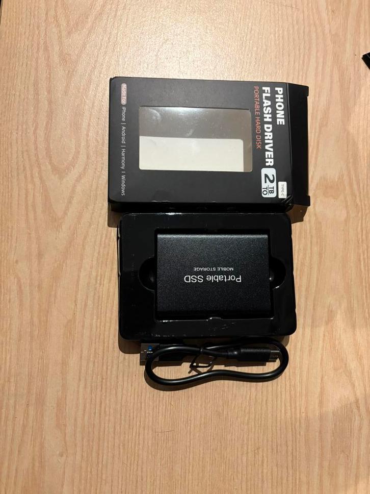 Harde externe schijf 2TB NIEUW, Computers en Software, Harde schijven, Nieuw, Laptop, Extern, HDD, USB, Ophalen of Verzenden