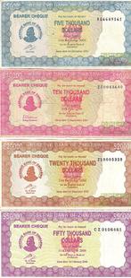 ZIMBABWE 5000 - TEN - TWENTY - FIFTY DOLLARS, Ophalen of Verzenden, Overige landen