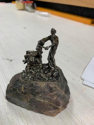 Zilveren miniatuur, Abrahams offer, Yaacov Heller, Jeruzalem beschikbaar voor biedingen