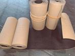 Reparatieleer bruin 4 rolletjes, Ophalen of Verzenden