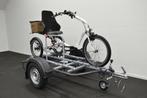 Driewielfiets aanhanger | TE HUUR | Incl eigen tweewielfiets, Ophalen of Verzenden, Nieuw, Zorgbroeder