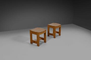 Set vintage design Zweeedse pine krukken, 1960s  beschikbaar voor biedingen