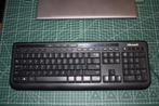 Microsoft Wired Keyboard 600 Zwart, Computers en Software, Toetsenborden, Ophalen, Ergonomisch, Zo goed als nieuw, Qwerty