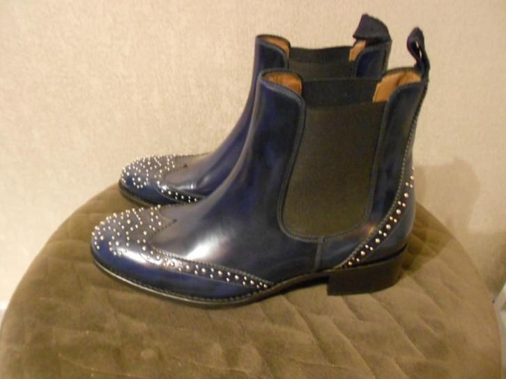 Pertini Dames enkellaarzen Leder maat 37 Made in Spain, Kleding | Dames, Schoenen, Nieuw, Lage of Enkellaarzen, Blauw, Ophalen of Verzenden