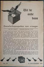 Uit de oude doos, AOboekje met bijlage 1945 over gezelschaps, Gebruikt, Verzenden