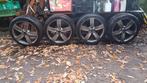 4 winterbanden op velg 215/45/17, Auto-onderdelen, Banden en Velgen, Ophalen, Banden en Velgen, 17 inch, Winterbanden