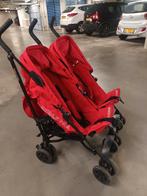 rode tweelingbuggy Koelstra, Kinderen en Baby's, Buggy's, Ophalen, Gebruikt, Koelstra, Verstelbare rugleuning