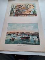 2 steendruk afbeeldingen., Antiek en Kunst, Kunst | Litho's en Zeefdrukken, Ophalen of Verzenden