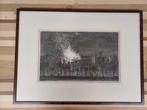 Print van Cornelis Bogerts - Brand Schouwburg Amsterdam, Antiek en Kunst, Kunst | Schilderijen | Klassiek, Ophalen of Verzenden