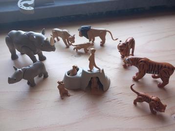 Playmobil leeuwen, tijgers, neushoorns en Stokstaartjes  beschikbaar voor biedingen