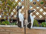 mooie set handgemaakte houten pinguins, Antiek en Kunst, Kunst | Beelden en Houtsnijwerken, Ophalen of Verzenden