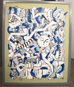 Pierre PISIVIN, abstracte compositie 4, Ophalen