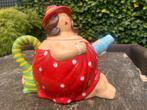 Theepot Jameson & Tailor dikke dame handpainted, Ophalen of Verzenden, Zo goed als nieuw