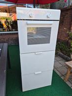 Witte Vrijstaande Oven met Opberglades, Ophalen, Gebruikt, Oven, Hete lucht