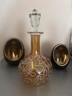 Vintage Karaffles, Gebruikt, Overige kleuren, Ophalen of Verzenden, Glas