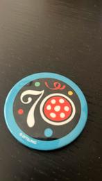 Efteling button 70 jaar - blauw, Verzamelen, Ophalen of Verzenden, Nieuw, Button of Speldje