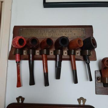 Collectie Tabakspijpen + Wandhouders beschikbaar voor biedingen