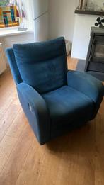 Natuzzi relaxfateuil donkerblauw, Ophalen, 75 tot 100 cm, Zo goed als nieuw, 75 tot 100 cm