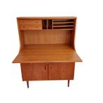 Mid century secretaire desk Soborg Mobelfabrik (DK), Huis en Inrichting, Kasten | Secretaires, Ophalen, Gebruikt, Soborg Mobelfabrik