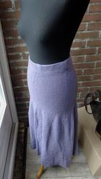Violet-paarse wollige rok Maat M, Maat 38/40 (M), Verzenden, Paars, Gedragen