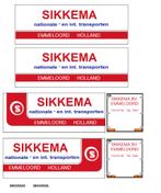Vrachtauto decal 1:50 Sikkema Emmeloord ( combi ), Ophalen of Verzenden, Nieuw, Bus of Vrachtwagen, Overige merken