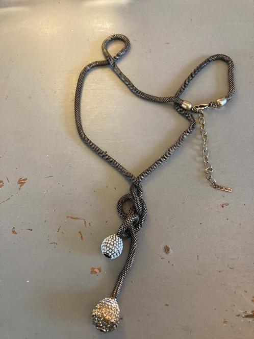 Vintage goudkleur strass parels ketting collier NourLondon, Sieraden, Tassen en Uiterlijk, Kettingen, Zo goed als nieuw, Overige materialen