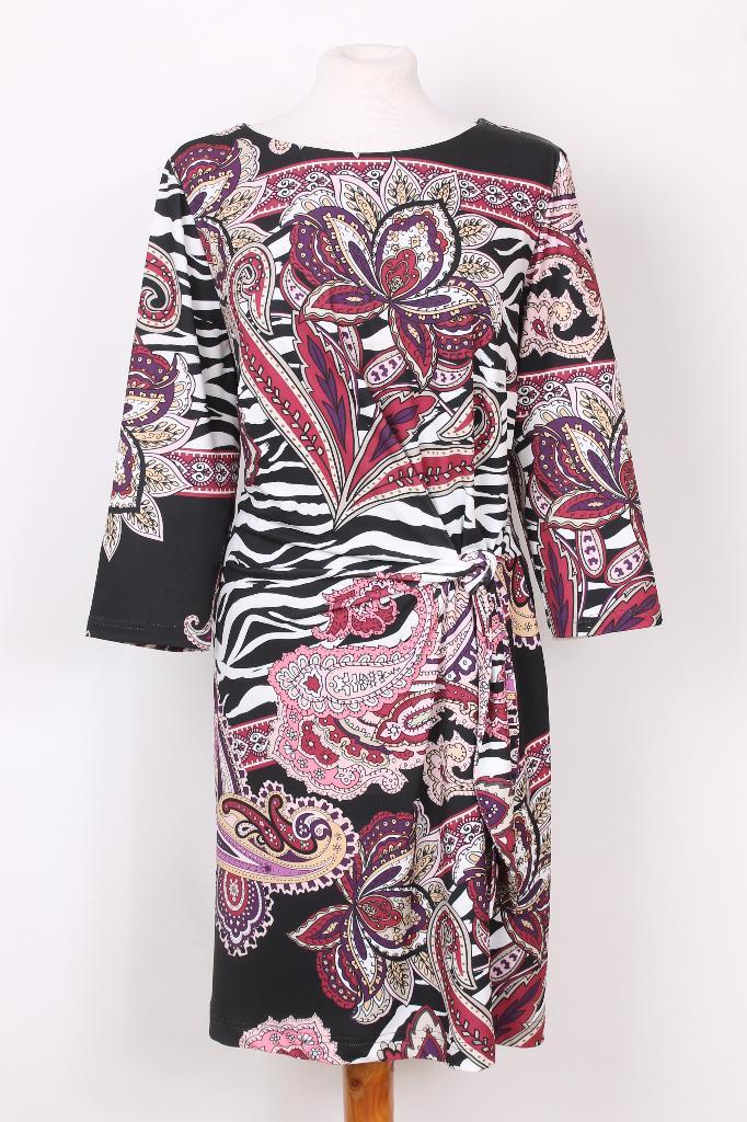 Geplooide jurk Hermann Lange maat 46, Kleding | Dames, Jurken, Zo goed als nieuw, Maat 46/48 (XL) of groter, Boven de knie, Ophalen of Verzenden