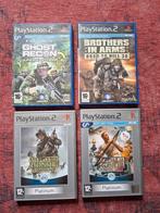 Ps2 4x oorlog games medal of honour ghost recon playstation, Shooter, Ophalen of Verzenden, Zo goed als nieuw, 3 spelers of meer