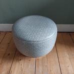 Lucky Vintage prachtige sixties poef naaimand voetenbank, Ophalen, Minder dan 50 cm, Lucky Vintage, Rond