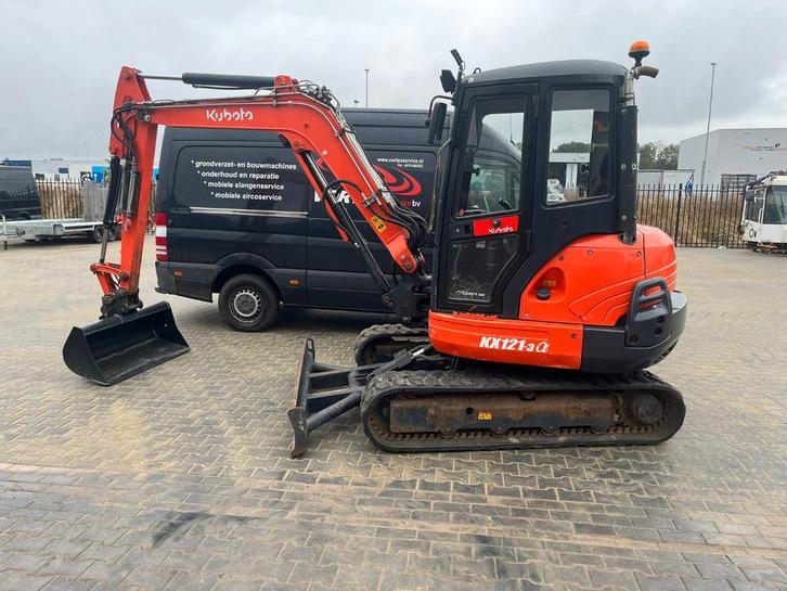 MINIGRAVER KUBOTA KX121 MAAIKORF VERLENGSRM, Zakelijke goederen, Machines en Bouw | Kranen en Graafmachines, Graafmachine, Ophalen of Verzenden