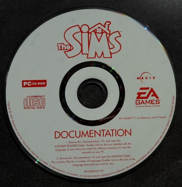 PC The Sims Documentation CD-ROM, Spelcomputers en Games, Games | Pc, Zo goed als nieuw, 1 speler, Vanaf 12 jaar, Ophalen of Verzenden