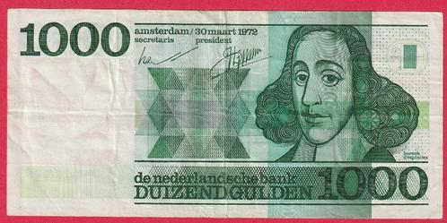 1000 gld 1972 0404207226 (spinoza) in omloop exemplaar, Postzegels en Munten, Bankbiljetten | Nederland, 1000 gulden, Ophalen of Verzenden