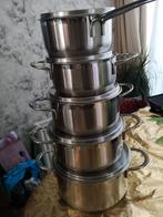 Art cooking setjes 5 stuks, Huis en Inrichting, Keuken | Potten en Pannen, Ophalen of Verzenden, Zo goed als nieuw, Pannenset