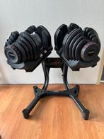 Verstelbare dumbells + Stand 40KG, Sport en Fitness, Fitnessmaterialen, Zo goed als nieuw, Dumbbell, Ophalen