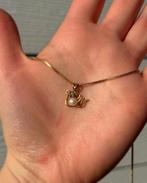 18karaat geelgouden bedel hanger zwaan, Overige voorstellingen, Verzenden, Zo goed als nieuw, Goud