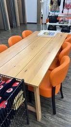 Eettafel met 6 Stoelen - 2.40m, Huis en Inrichting, Ophalen, 100 tot 150 cm, Eikenhout, 200 cm of meer