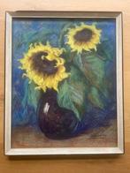 Vaas met zonnebloemen, Ophalen